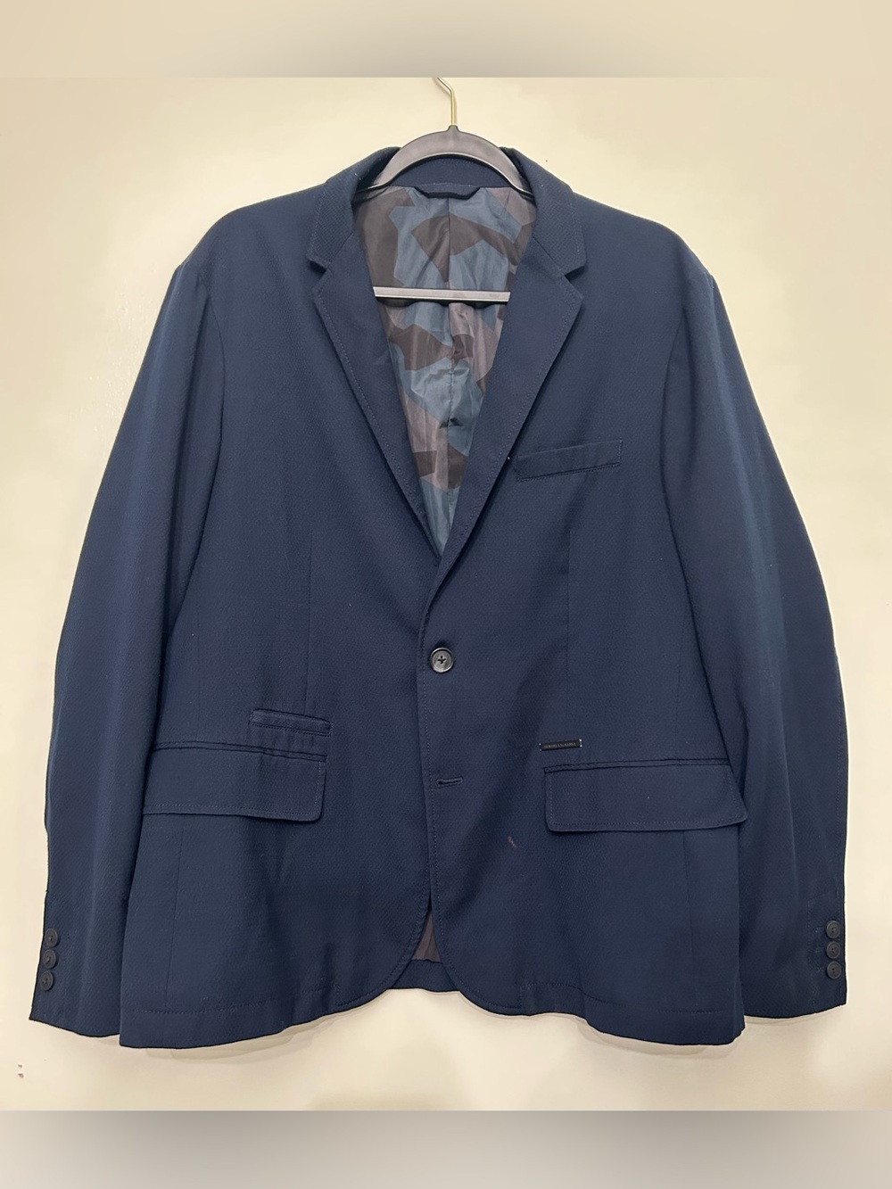 Armani Exchange Men's Dark Navy Sport Coat